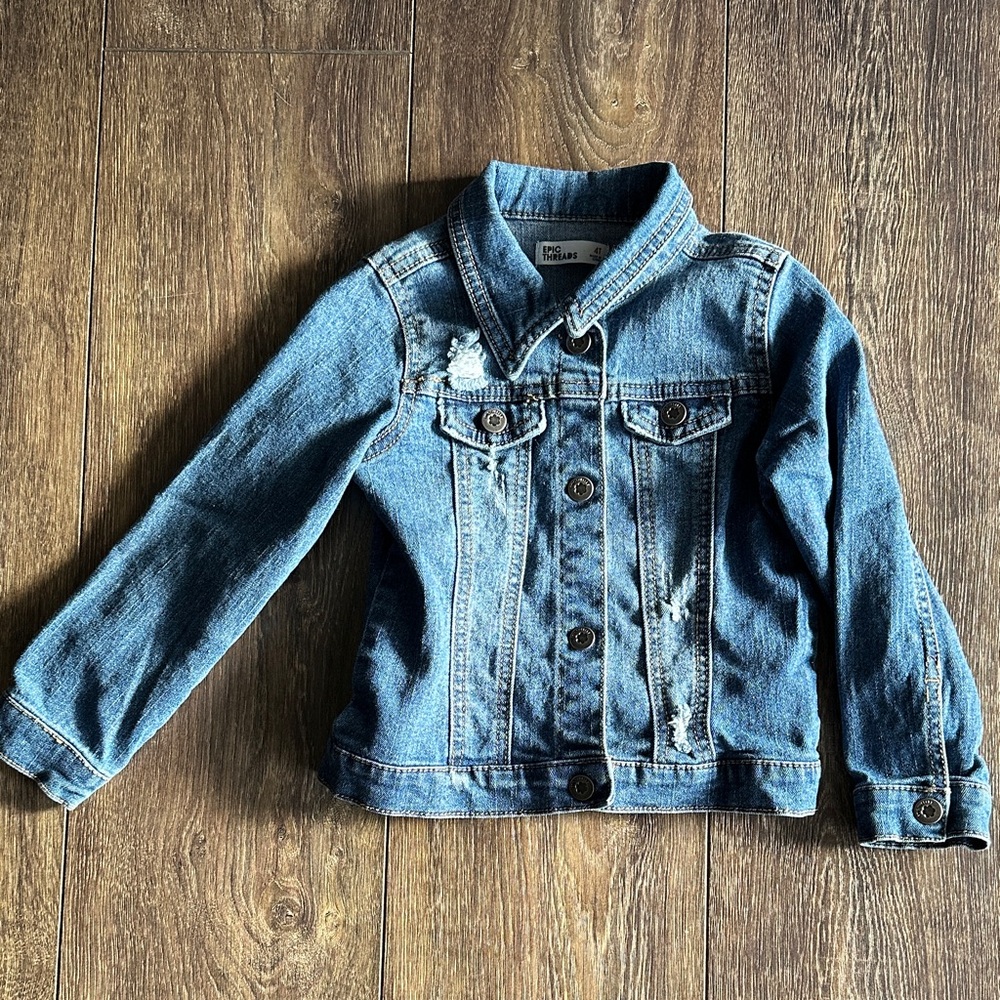 Epic Threads Blue Denim Jacket for Kids